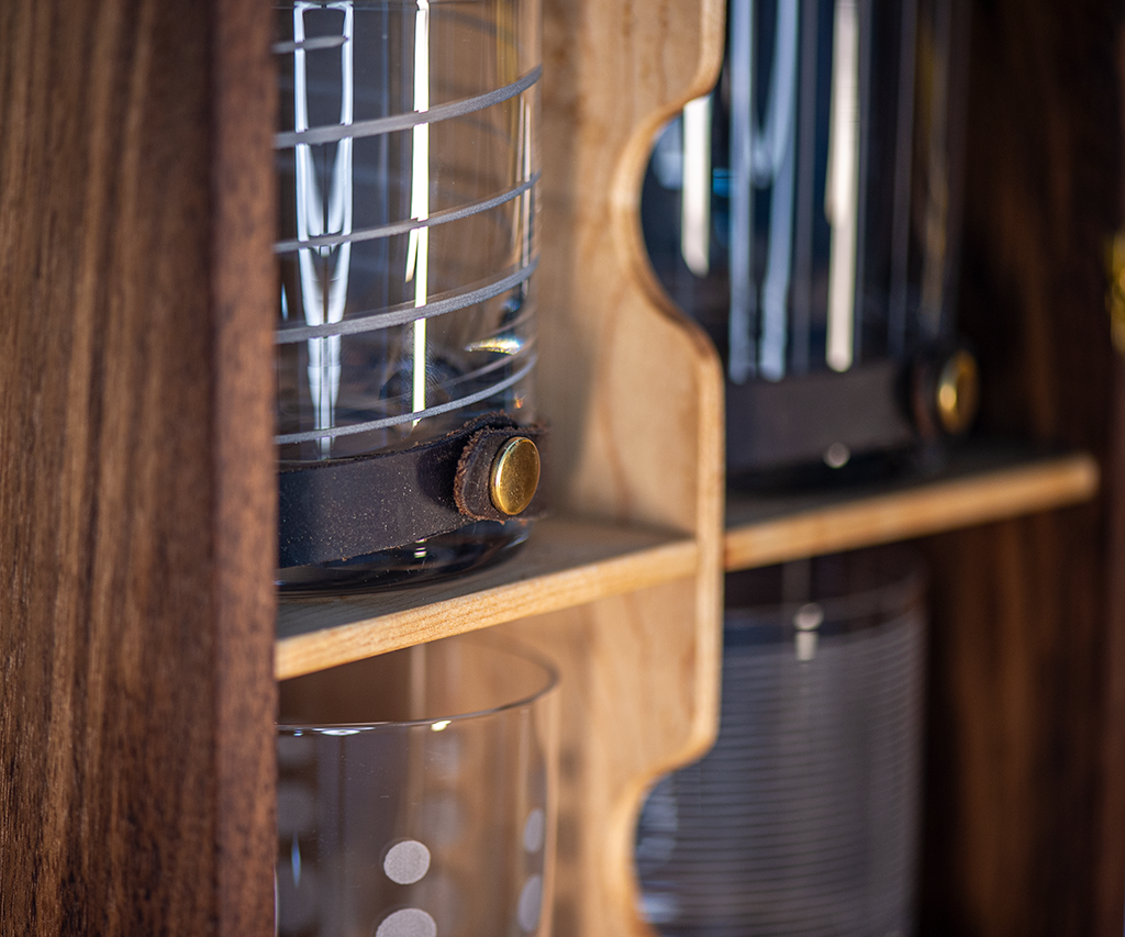 Walnut & Maple Gin Box