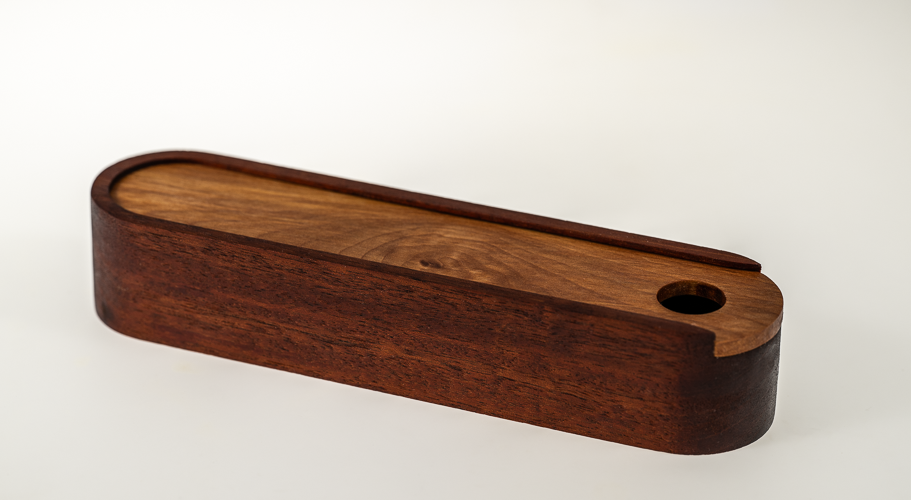 Walnut and Cherry Pen Holder